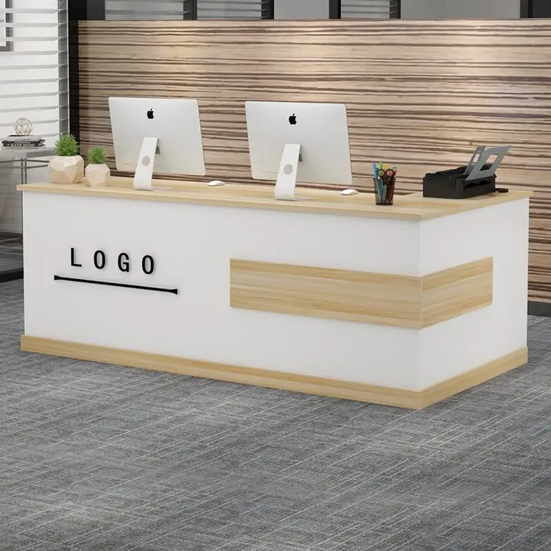 

Bar Counter Reception Desks Commercial Display Nail Modern Simple Shelf Reception Desks Hotel Mueble Para Negocio Furniture