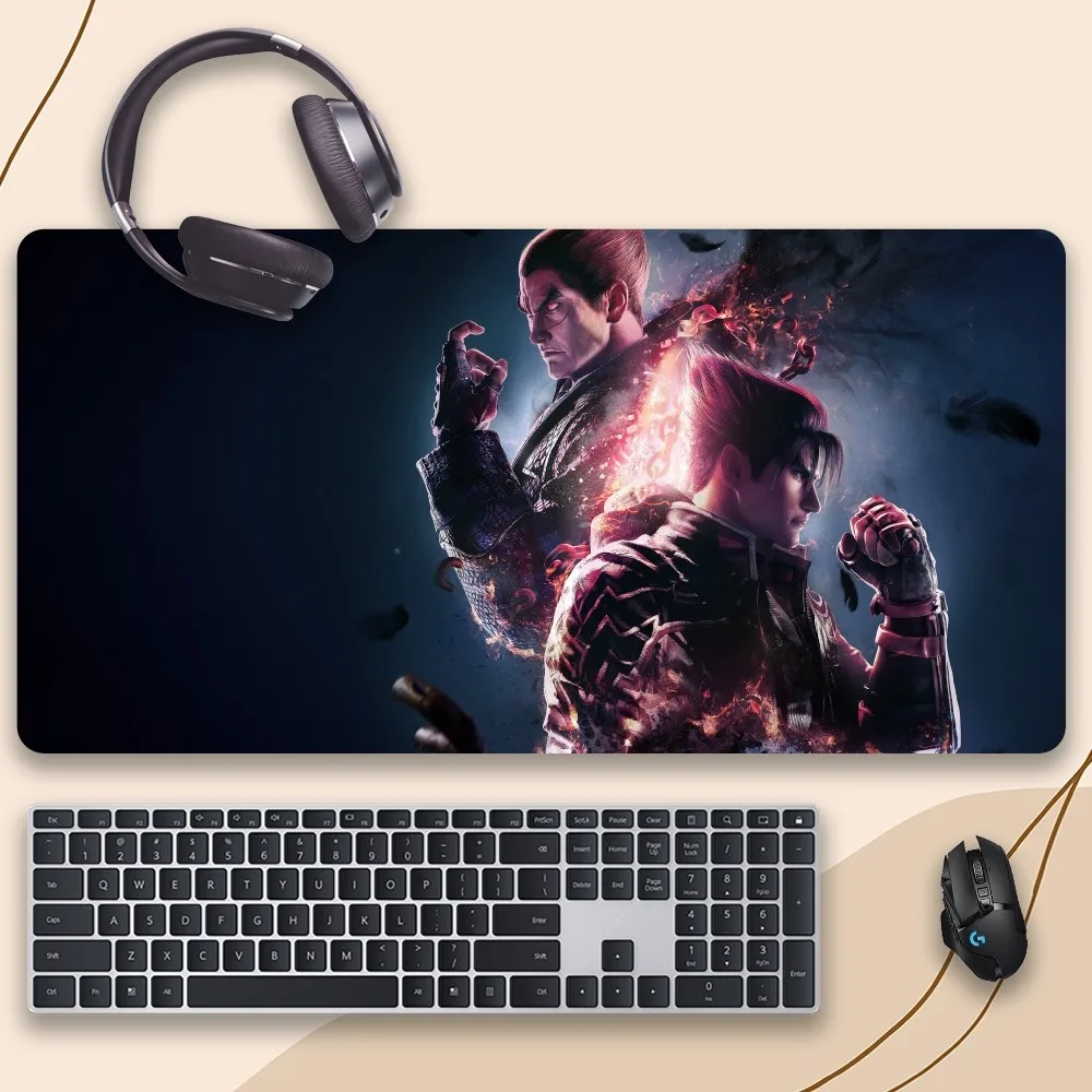 Game Tekken 8 Mouse Pad For Gamer Professional Non-Slip Mouse Mat Game Locking Edge Computer Keyboard Mat