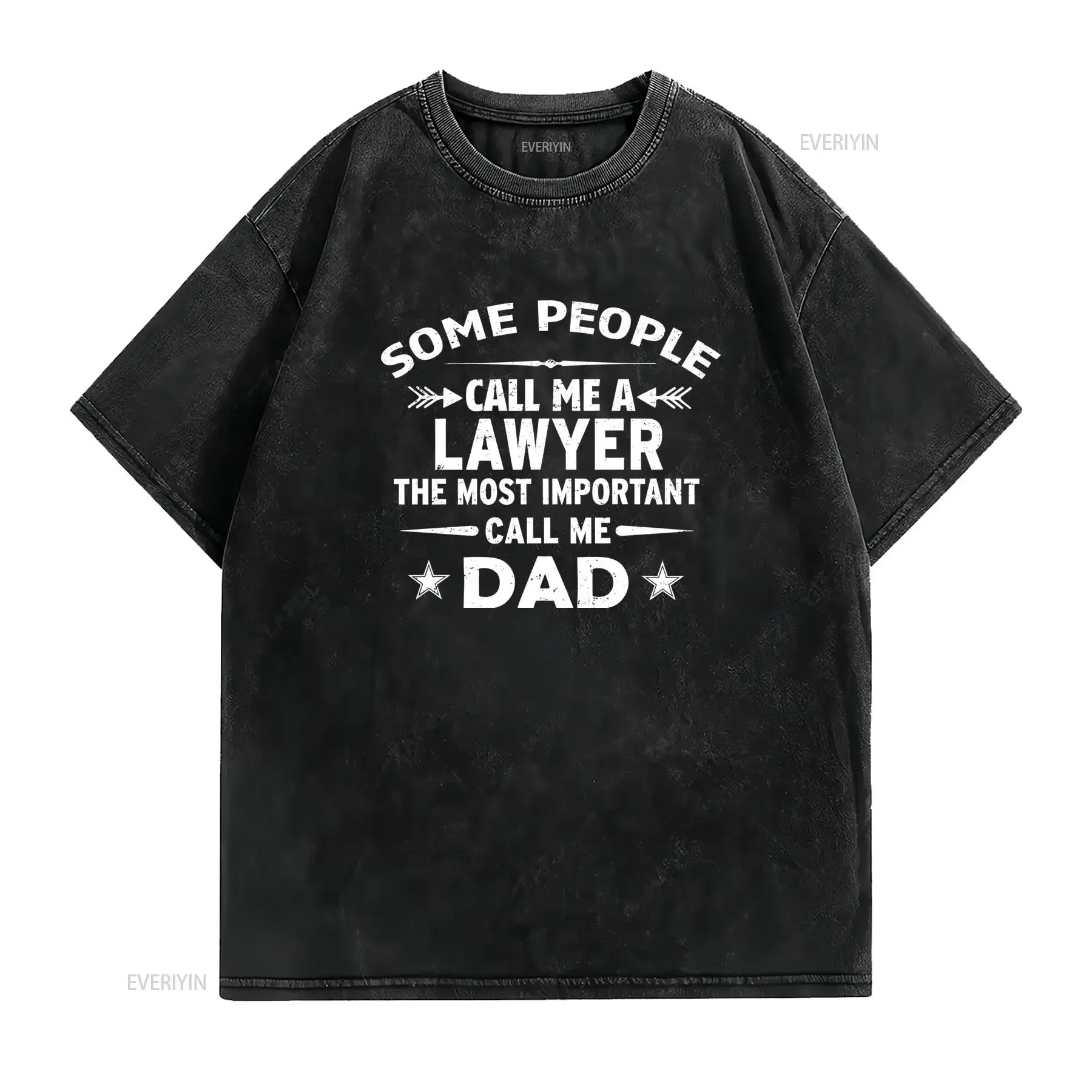 Lawyer T Shirt for Father Dad Father's Day Attorney vintage Washed designer clothes Casual Stretched Versatile graphic