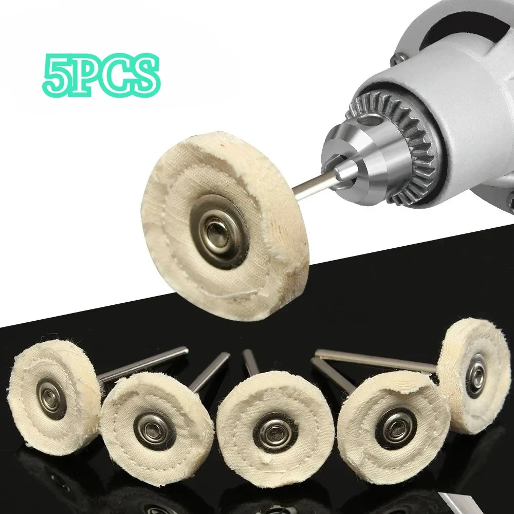 5pcs Polishing Cloth Wheel Buffing Pad Polisher Tool Grinding Head For Jewelry Grinding Pad 4mm Thickness Abrasive Tools