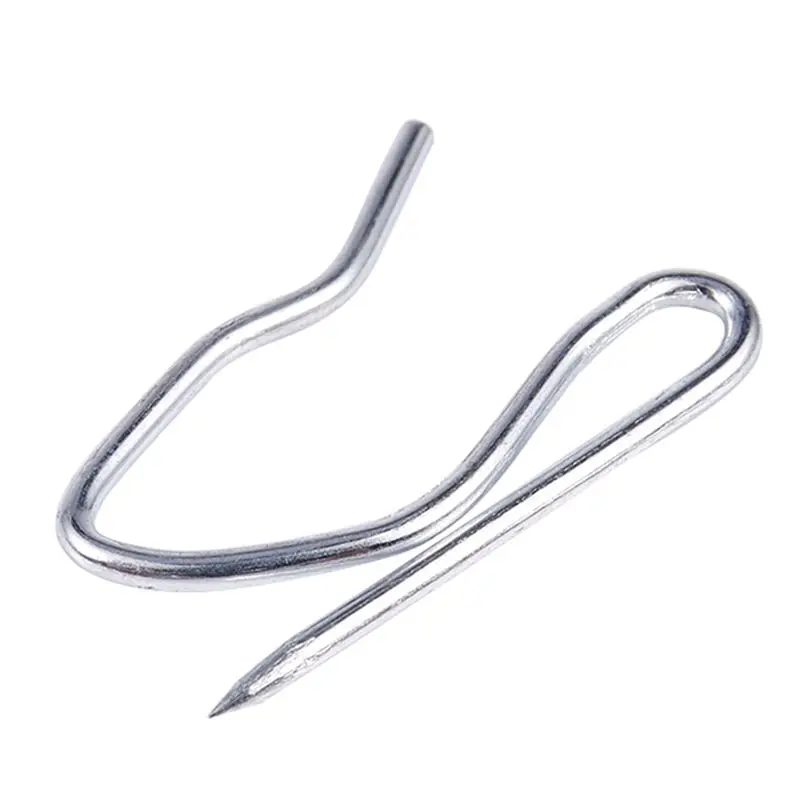 100Pcs Curtain Drapery Pin Hooks - Silvery-N37R