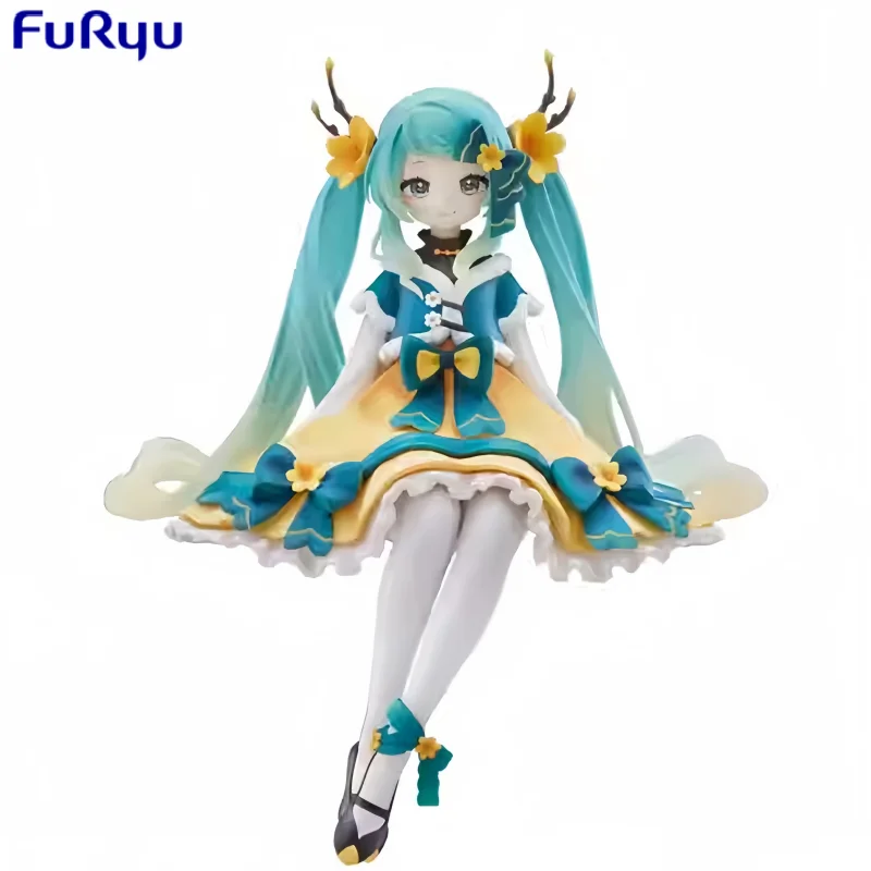 

Furyu Hatsune Miku 2025, стопор для лапши, ПВХ, аниме-фигурка, модель игрушки, коллекция, экшн-фигурка, куклы, игрушки