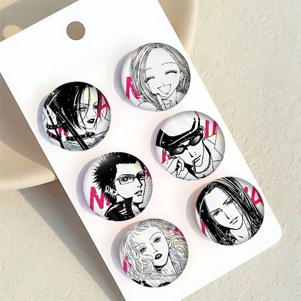 Anime Peripheral Nana Osaki Rock Button Creative Tinplate Soft Pins Animal Icon Brooch Lapel Backpack Badge Accessories Pin