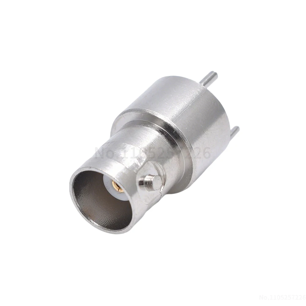 BNC-KE connector soldered PCB BNC socket copper Q9 female connector vertical 4-pin BNC female socket 50 ohms (1 pcs)