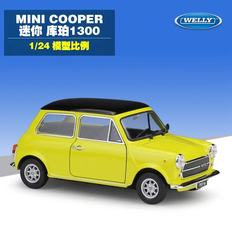 

Welly 1:24 BMW MINI COOPER 1300 модель автомобиля из сплава Литые и игрушечные Автомобили Коллекционная игрушка без пульта дистанционного управления игрушка в подарок