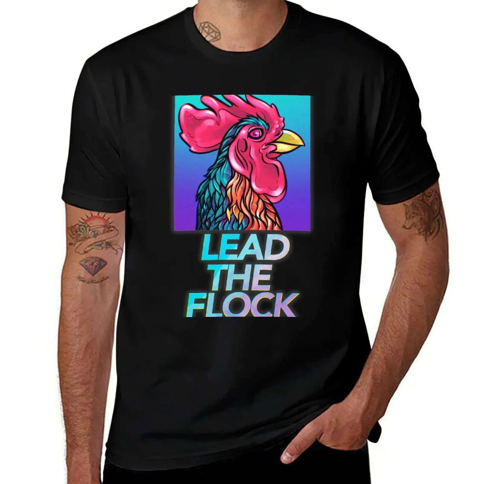 Lead The Flock T-Shirt Soft Cotton Print T-Shirt