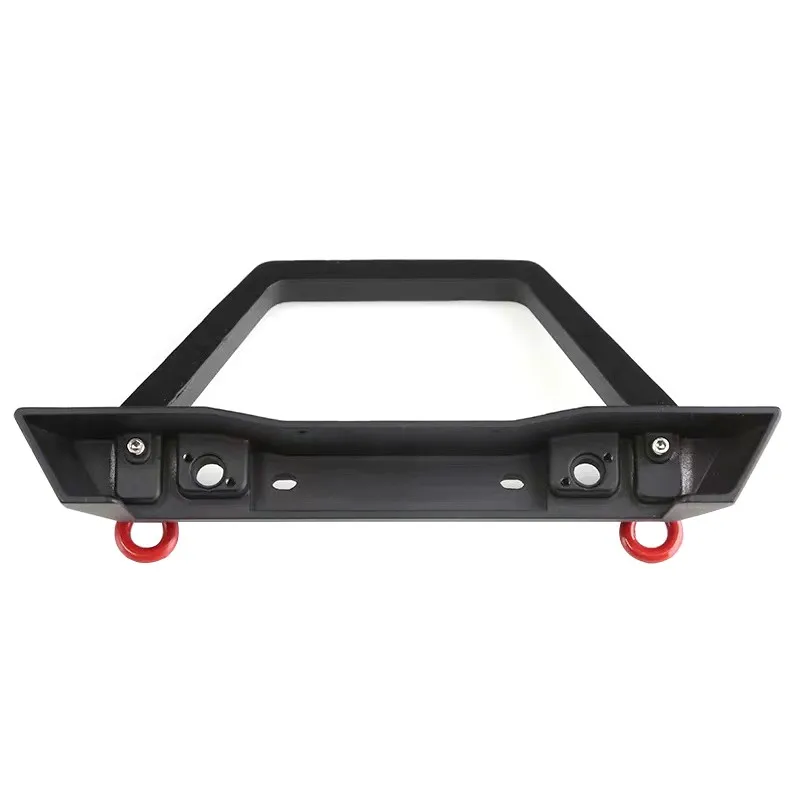 Metalowy Przedni Zderzak z Lampami Ulepszone Części Akcesoria do 1/10 Rc Crawler Axial Scx10 Ii 90046/47 Traxxas Trx-4 Trx4