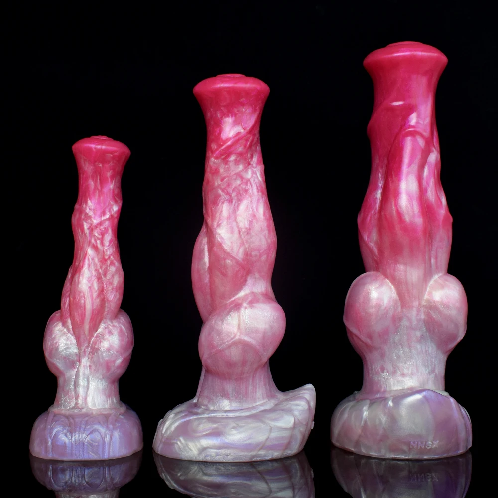 NNSX 3 Sizes Fantasy Animal Dog Knots Dildo With Suction Cup Silicone Sexy Toys For Woman Anus Massage Vagina Stimulate Sex Shop