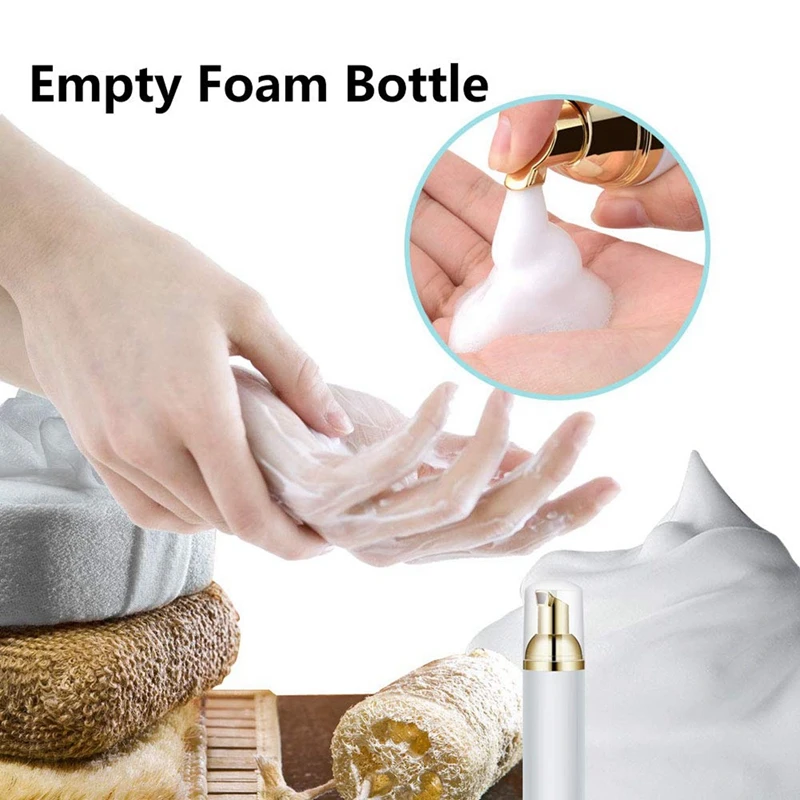 50Ml Empty Bottles Travel Soap Bottles Plastic Foam Dispenser Bottles Foam Soap Pump Dispensers Cleaning,Travel 24Pcs