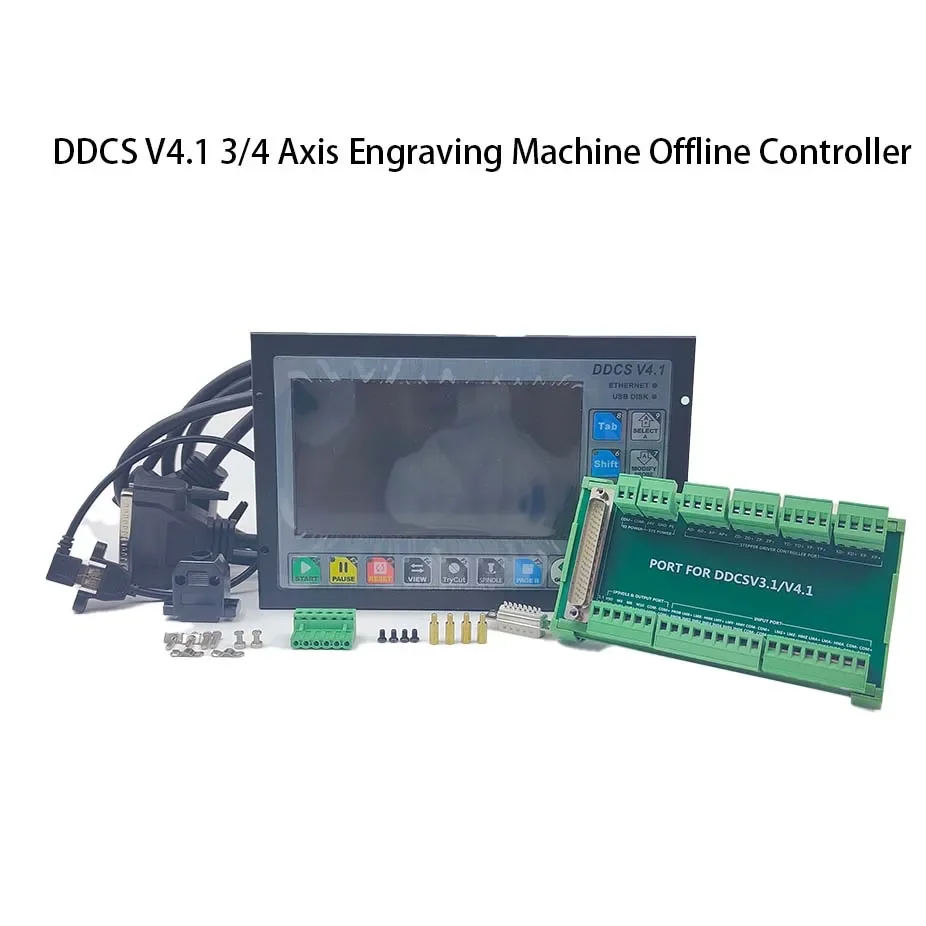 New Arrival! DDCSV4.1 Standalone Motion Controller Offline Controller Support 3 axis/4 axis USB CNC controller inteace