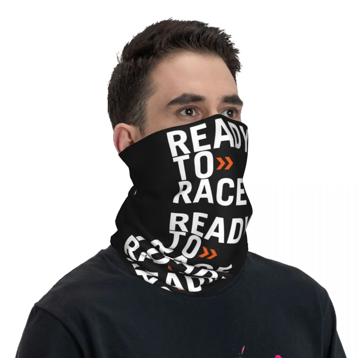 Motor Racing Ready To Race Bandana Neck Gaiter Printed Balaclavas Mask Scarf Cycling Outdoor Sports Unisex Adult Washable