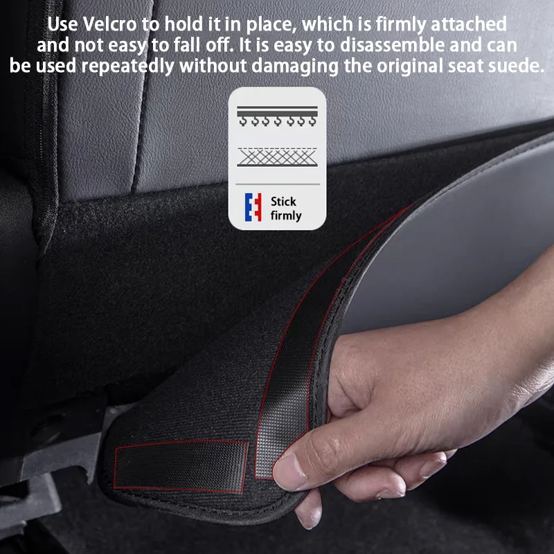 For Toyota HILUX 2018 19 20 21 22 23 2024 Car Seat Back Cover Protection Interior Accessories Anti Kick Pads Anti-dirty Kick Mat