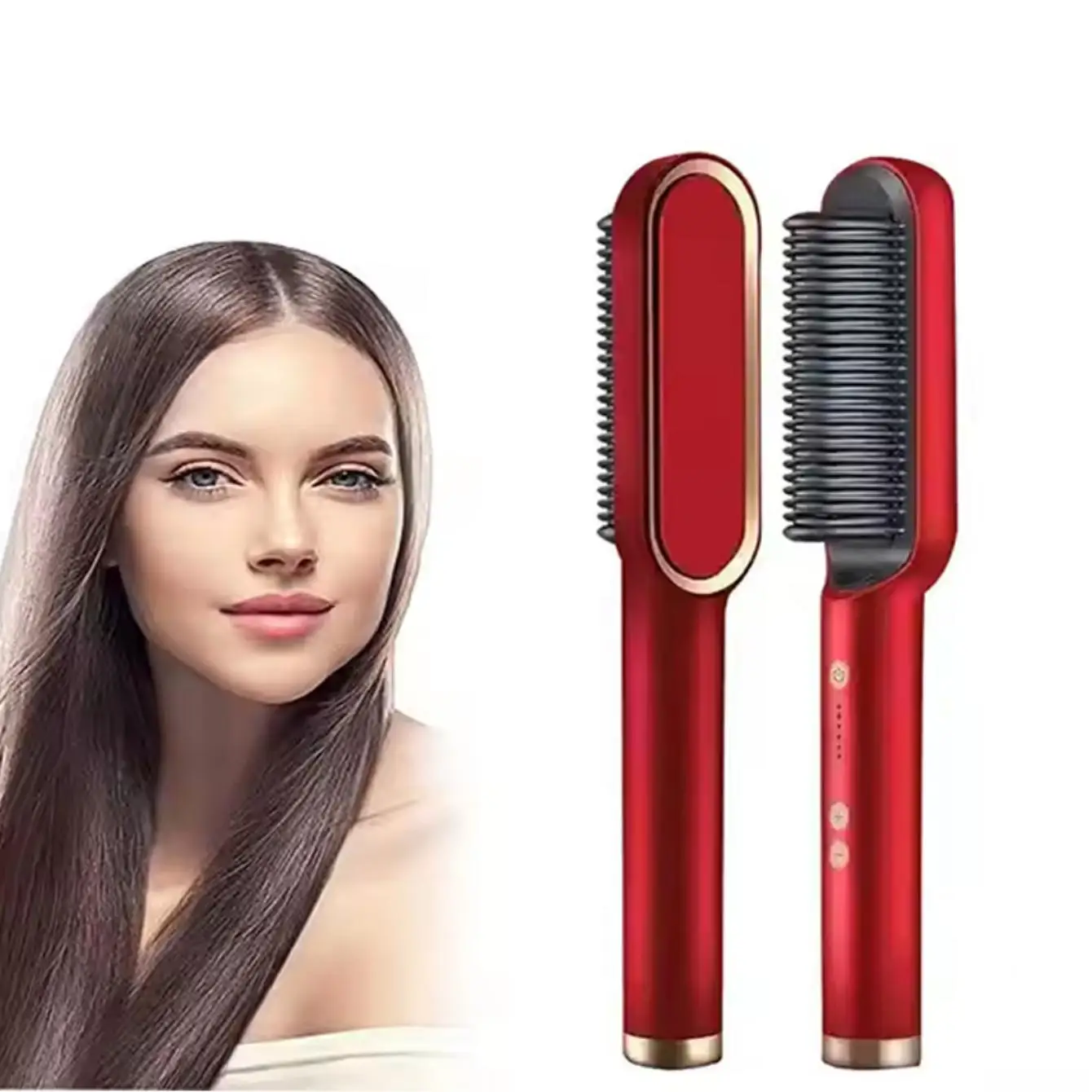 Hair Scalp Massager, Hair Treatment Curler, Massage Device, Women's Hair Brush, PTC Heated Straightener, Comb. Quick Heating. 3-Minute Styling. Anti-Scald. Portable. For Use In Hotels And Salons.