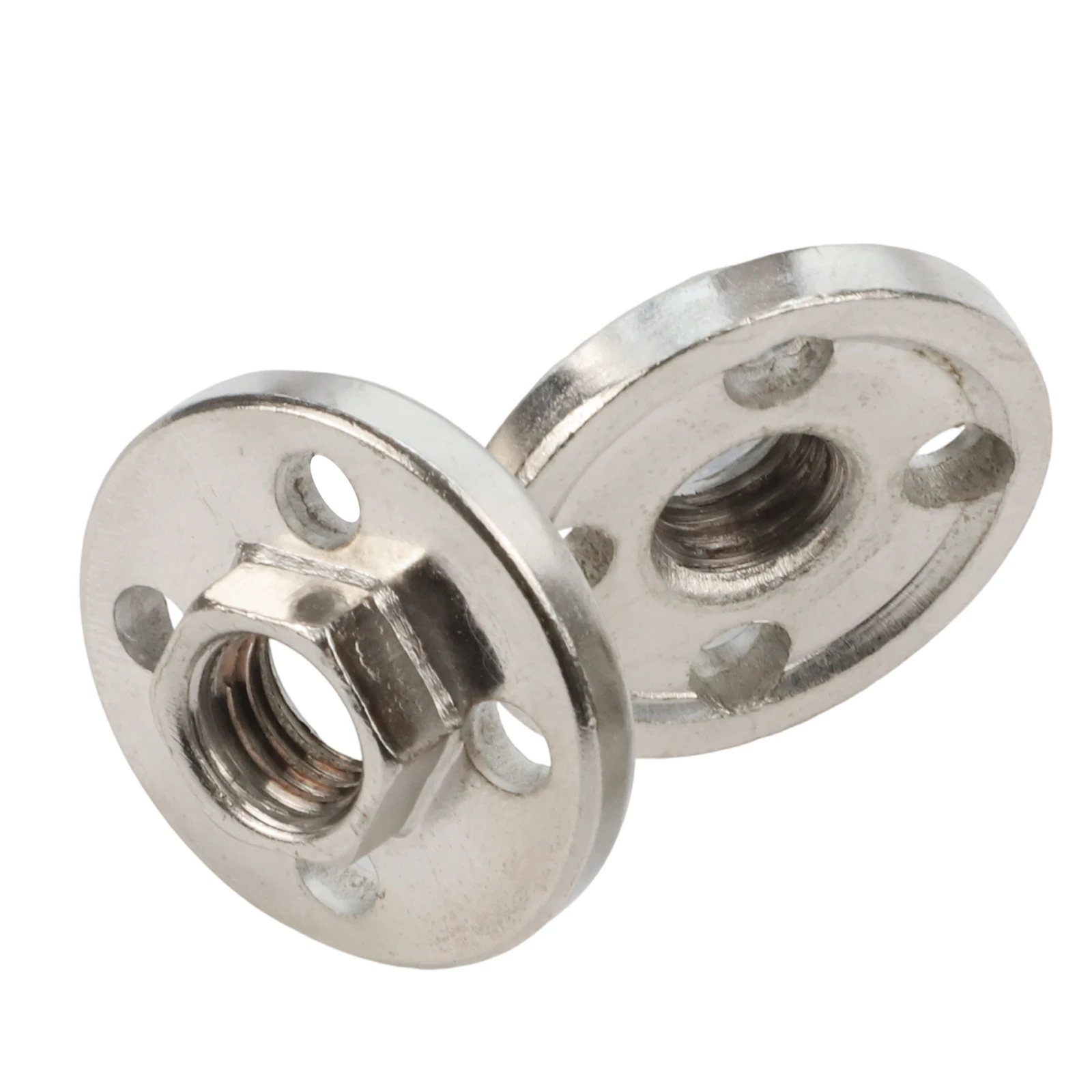 

High Quality New Pressure Plate Platen Cover Precision Thread Silver Angle Grinder Power Tools 100 Type Four-hole Hexagon Nut