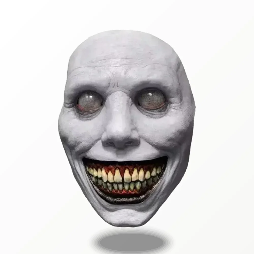 

Creepy Demon Face Mask Horror Smiling Evil Halloween Cosplay Prop Masquerade Party Costume Accessory For Adults Festival