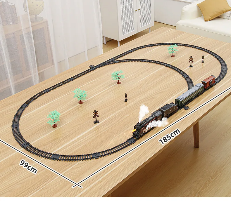 Locomotiva A Batteria Telecomandata Con Luci E Suoni – Compatibile Binari In Legno Per Bambini 3+ Anni
