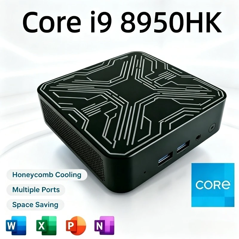 High Performance Mini PC Core i9 8950HK Portable 16GB 1TB 2TB SSD 4K HD Gaming Mini Computer Desktop PC Gamer
