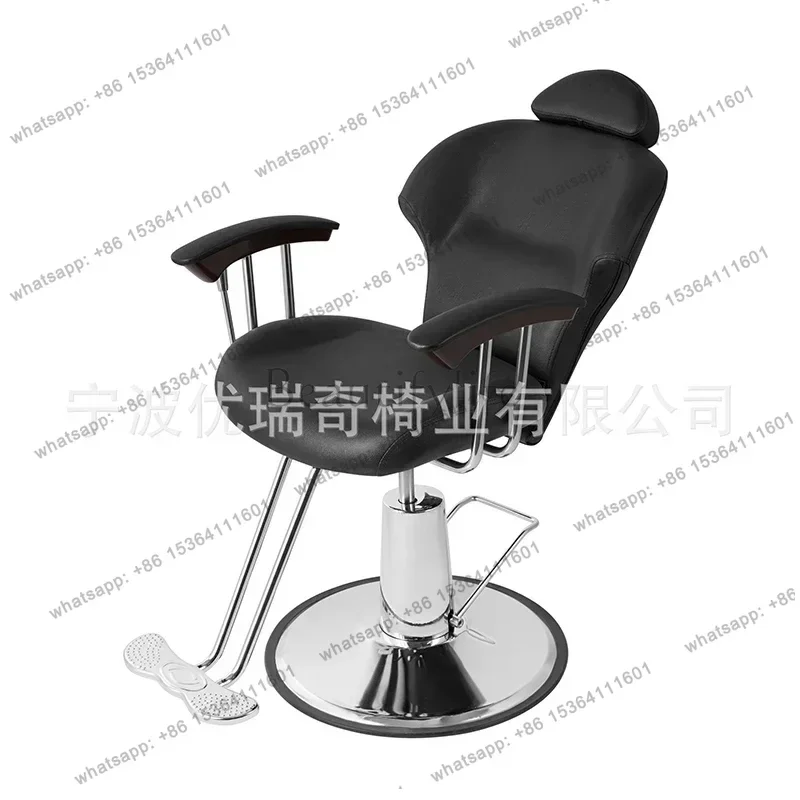 LSModern Swivel Barber Chairs Nordic Light Luxury Barbershop Tattoo Barber Chairs Hair Dyeing Lift Salon Furniture Barbeiro FYBC