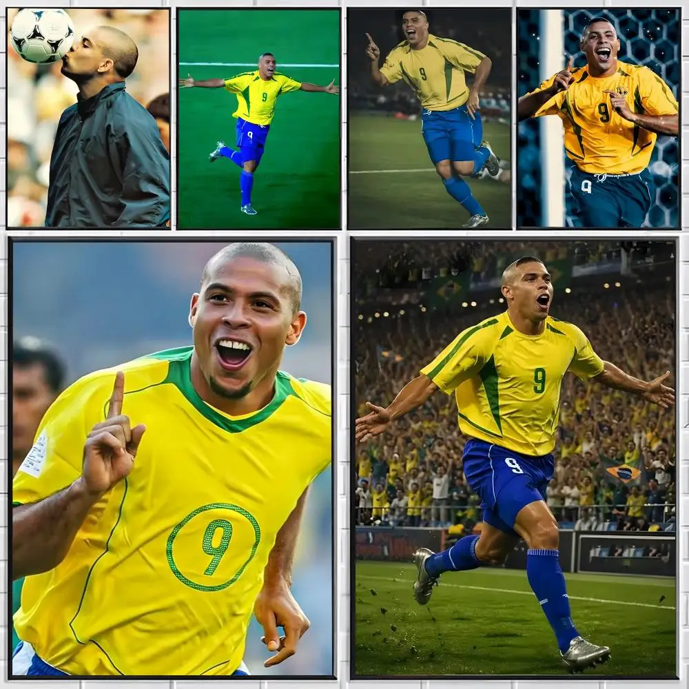Ronaldo Nazario Poster Stylish Wall Art for Bedroom Living Room Bar Café Home Decor Gift