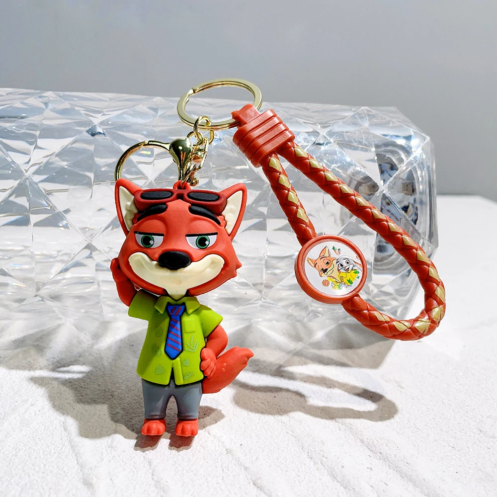 

Disney Zootopia Animation Character Judy Nick Doll Keychain Bag Key Ring Pendant Accessories Cute Children's Toy Birthday Gi