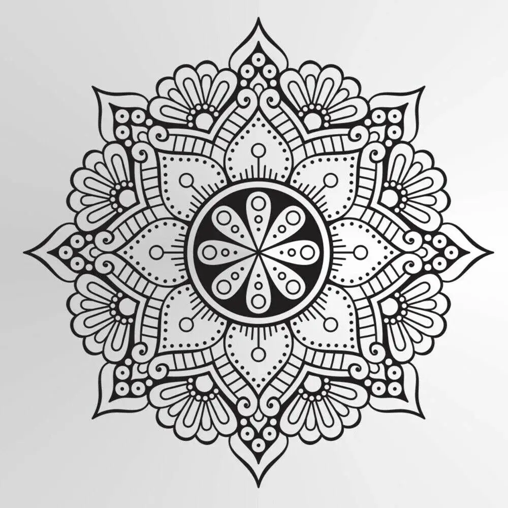 Mandala Naklejka ścienna Fototapety Winylowe Naklejki ścienne do sypialni Duże naklejki ścienne Salon Wystrój domu Dekoracja kuchni C752