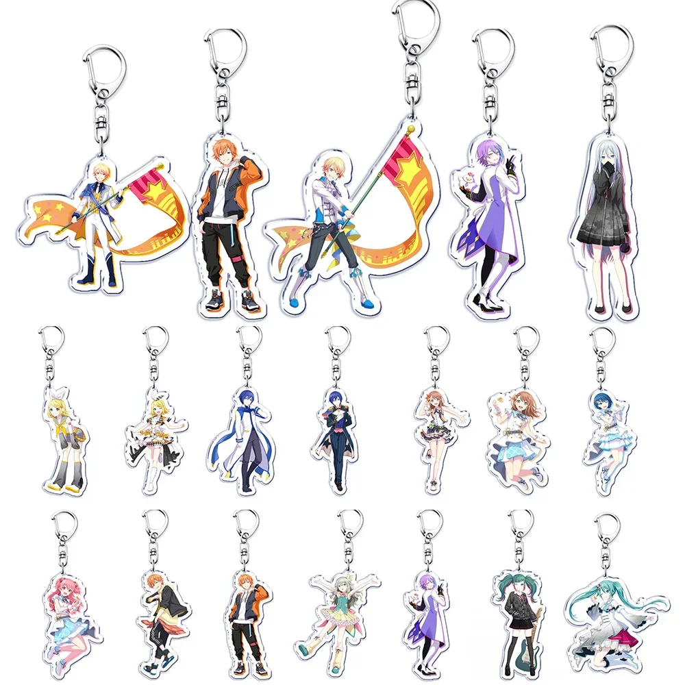 VIRTUAL SINGER Waifu Hentai Girls Keychains Anime Game Wonderlands Showtime 25 Nightcord Vivid BAD SQUAD MORE JUMP Keyrings