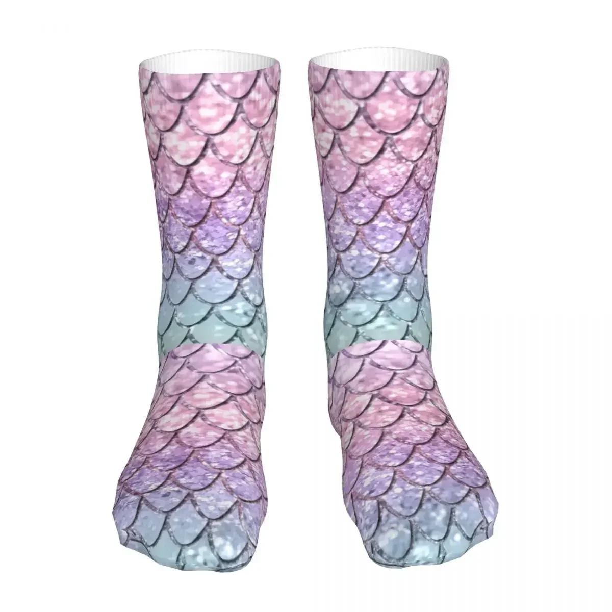 Female Bike  Scales On Unicorn Girls Glitter Socks Cotton Compression Women Socks