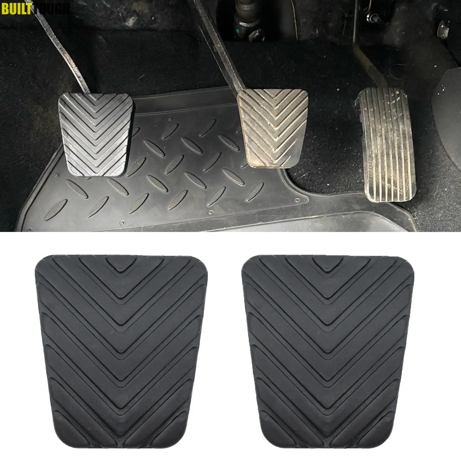 1Pair Brake Clutch Pedal Pad Rubber Cover For Hyundai Accent Tucson Tiburon Sanata Veloster Skid-proof Car-styling 3282536000