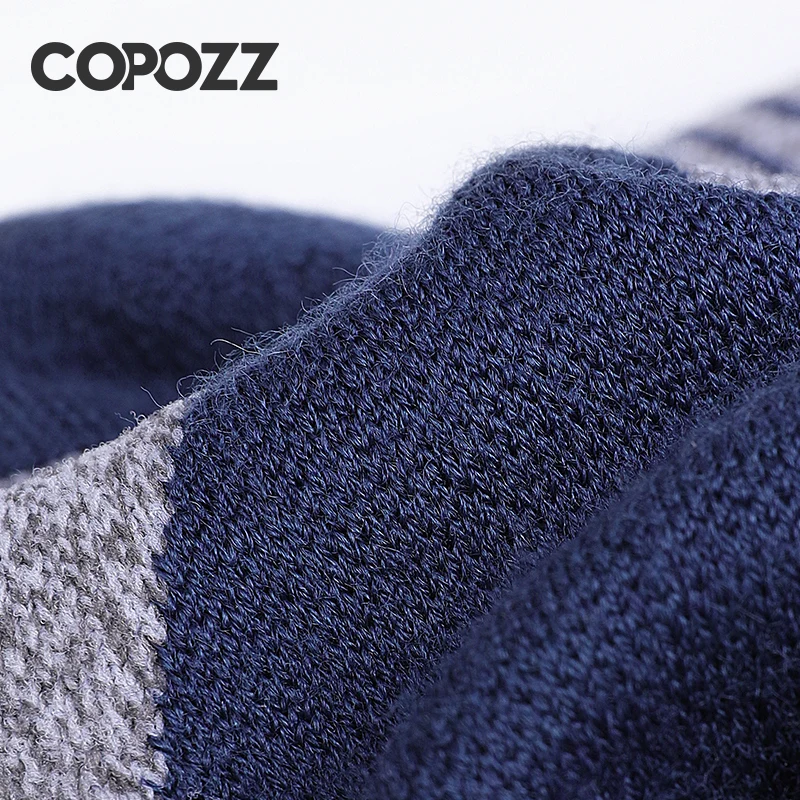 COPOZZ hiver hommes femmes chaussettes de Ski thermique laine chaude cyclisme football Snowboard chaussettes épaissi haut Tube Absorption d'humidité chaussettes