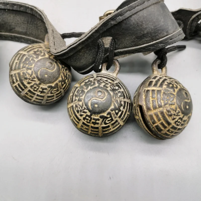 Antique Bronze Horse Bell Collection Antique Distressed Copper Bell Accessories Bell Pendant Countryside Decorative Crafts