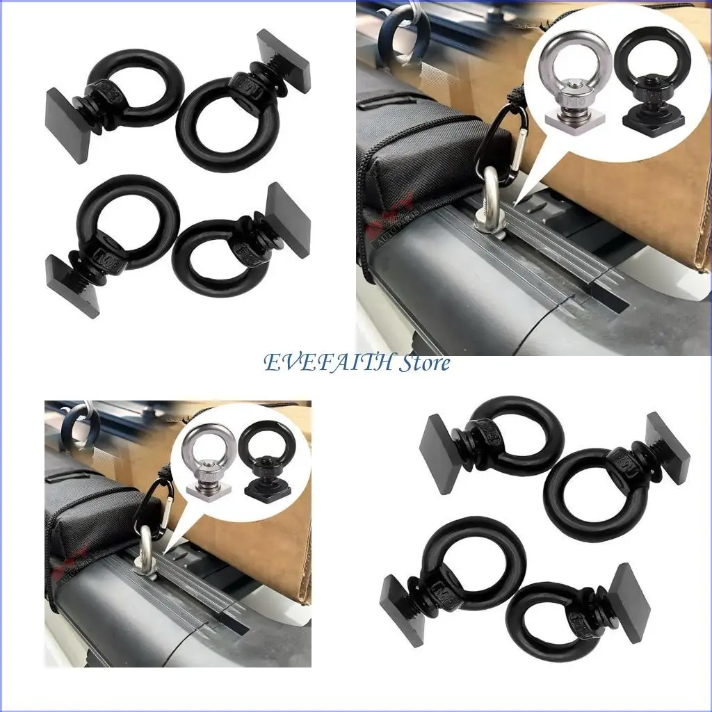 124B rostfrei, 8 mm, T-Nut-Dachreling-Befestigungselement aus Edelstahl 304, LKW-Dachreling-Befestigungsschraube, einfach zu für