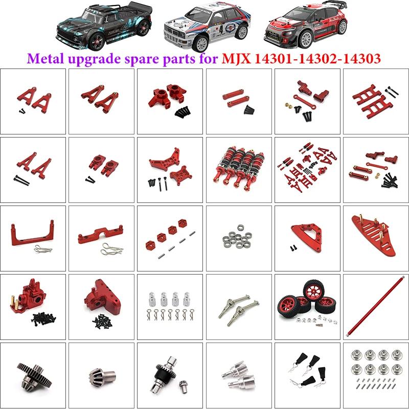 

MJX RC 14301-14302-14303 Bearing Drive Shaft Shock Absorber Oil Damper 1/14 RC Car Upgrade Parts Accessories Rc Cars for Adults