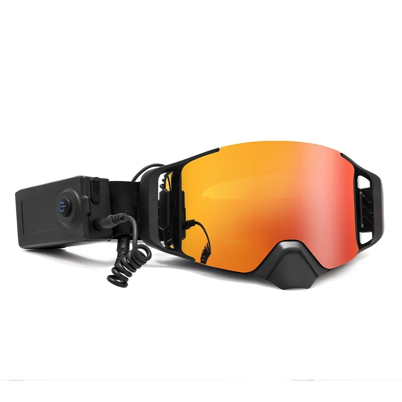 

Magnetic Lens Side Locking Adult Motocross & Snow Goggles with Heated Anti-Fog Lens Sports Eyewear