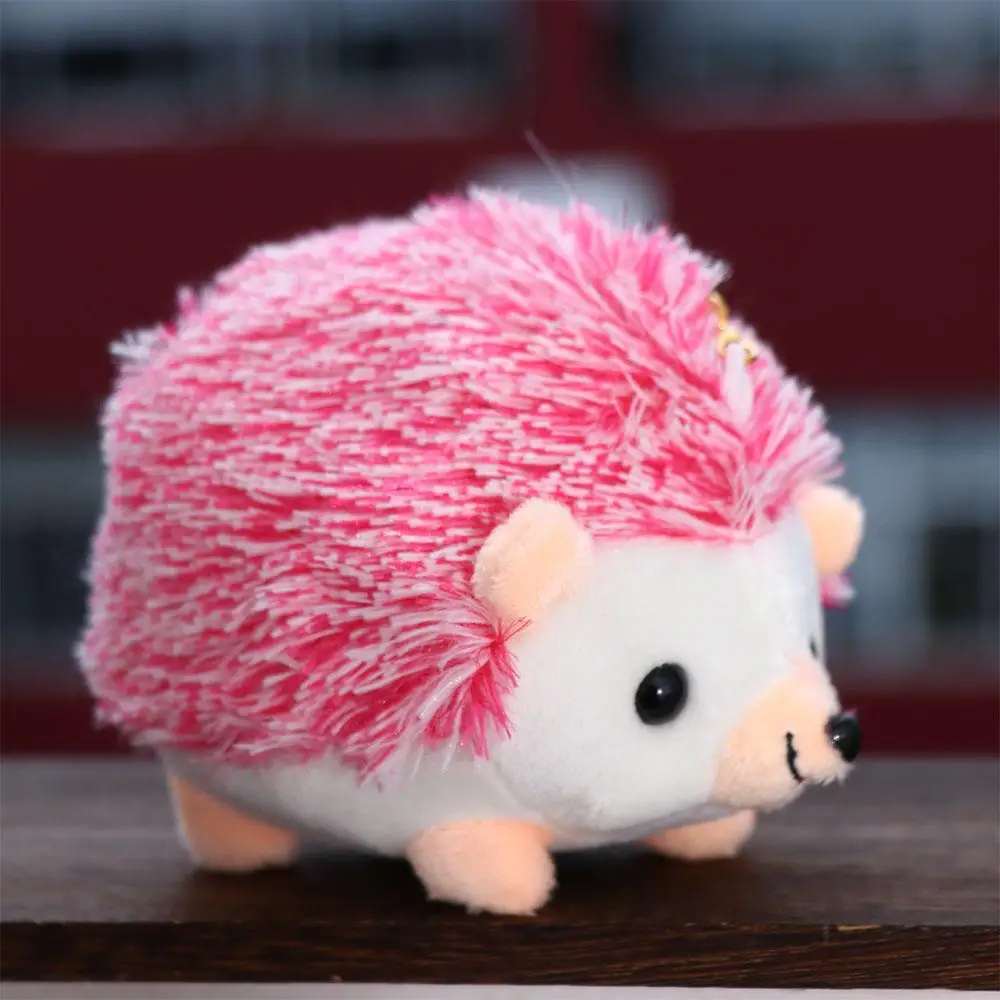 Cartoon Birthday Gifts Animal Hedgehog Key Chain Ornament Stuffed Toys Plush Dolls Animal Plush Toy Plush Keychain