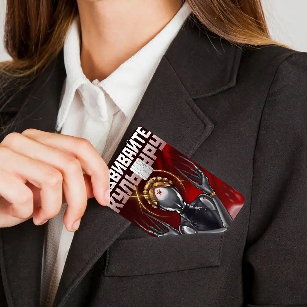 A-Atomic H-Heart Movie 100% رائجة البيع أمين الائتمان الخصم البنك بطاقة حافلة بطاقة فيلم الجلد ملصق