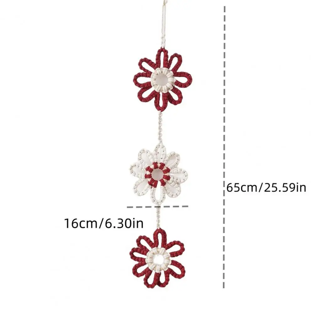 Handwoven Cotton Sun Wall Hanging Boho-Inspired Tassel Decor for Nursery Rooms Meditation Spaces Golden Fringe for Cozy Bedroom