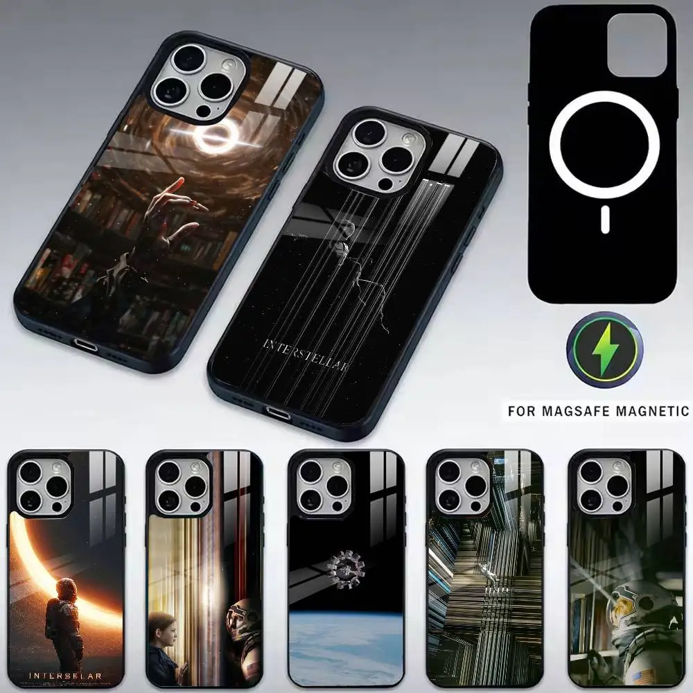 

F-Film I-Interstellar-r movie Phone Case For iPhone17,16,15,14,13,12,11 Plus,Pro Magnetic with Magsafe Wireless Charging