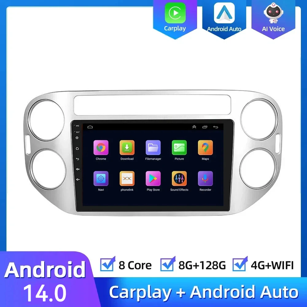 

Android 14 for VW Volkswagen Tiguan 1 2006 2008 -2016 Multimedia Video Radio Player 2Din Carplay Stereo GPS Audio DVD Head Unit