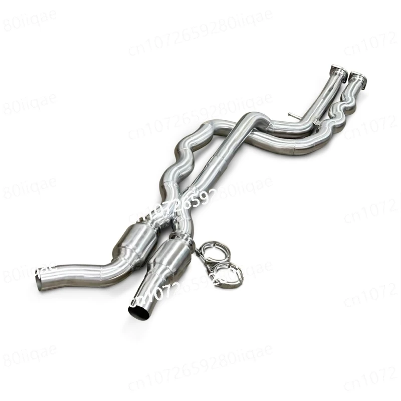 

for B-MW M2C/M2 Competition F87 3.0T 2016-2019 Automotive Exhaust Downpipe Stainless Steel Equal Length Middle Pipe Suitable