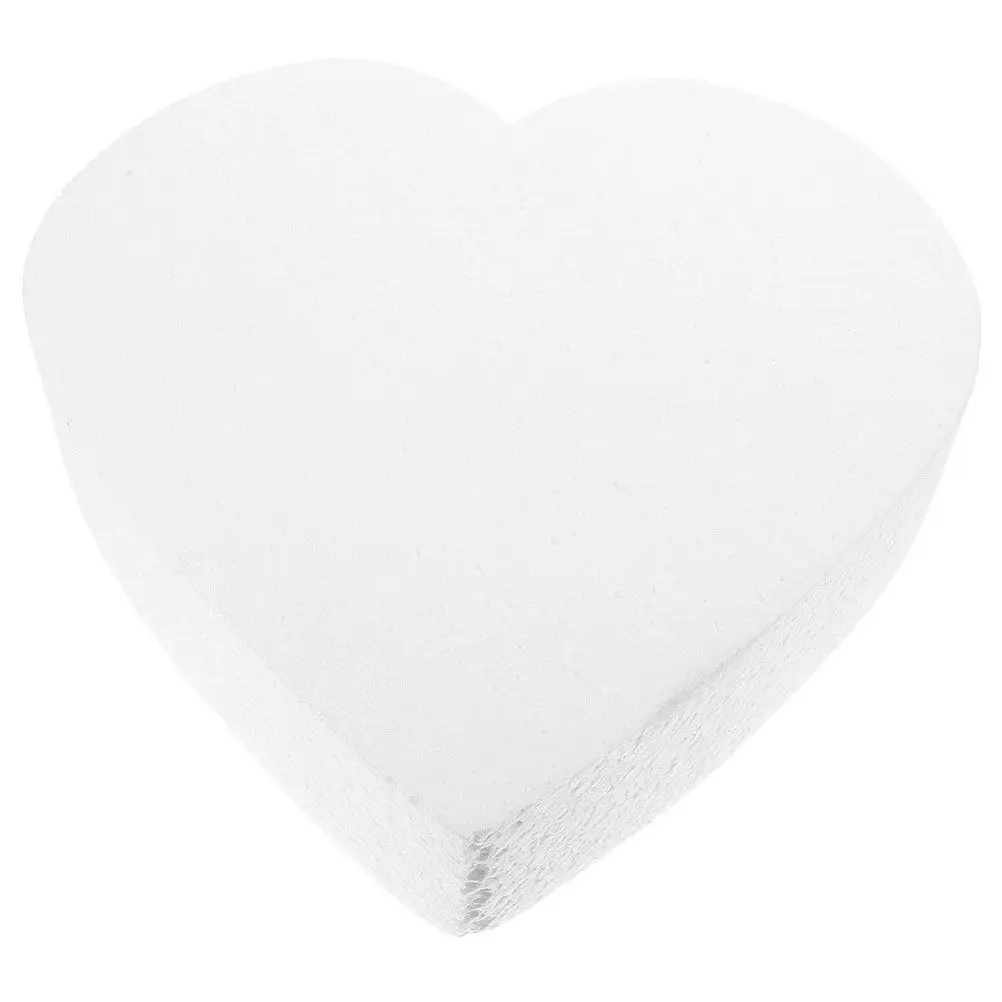 Heart Shaped Foam Cake Dummy 6 Inch Baking Practice Tool Wedding Fake Cake Display Fondant Decoration Baking Practicing Tool