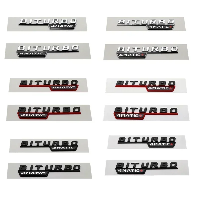 

Car side emblem, trunk badge, FOR Mercedes BITURBO 4matic W211 W212 W203 W20468 CLK GLA SLK E63, 1 pair