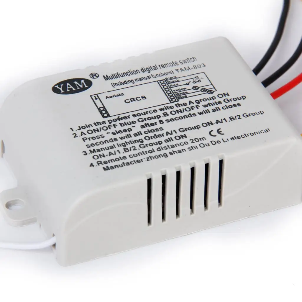 3 طرق تشغيل / إيقاف 220 فولت - 240 فولت مفتاح حائط رقمي للتحكم عن بعد