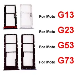 Sim Card Slot Tray Holder For Motorola Moto G13 G23 G53 G73   Card Reader Adapter Socket Replacement Repair Parts