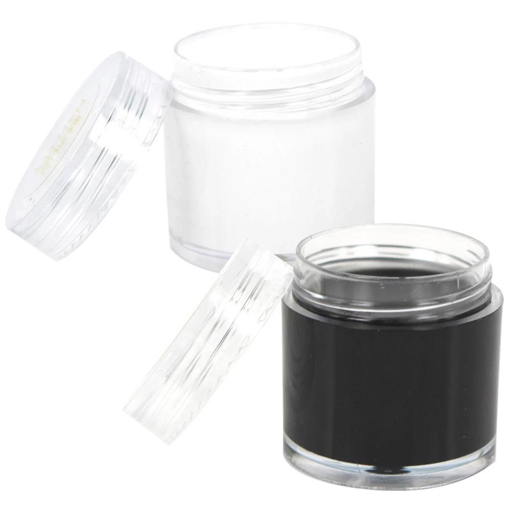 

2 Pcs Black White Face Painting Paste 20g Waterproof Body Art Makeup for Halloween Party Cosplay Face Paint Supplies