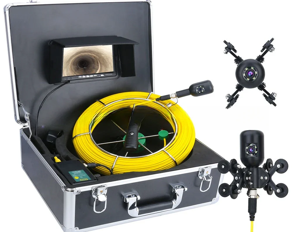 

Endoscope tube video imaging positioning detector drainage power sewer