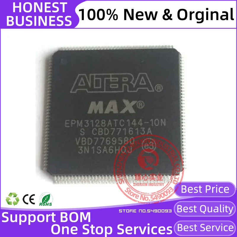 100% Original EPM 3128ATC144-10N EPM3128ATC144-10N CPLD TQFP Complex Programmable Logic Devices CPLD MAX 3000A 128 Macro 96 IOs