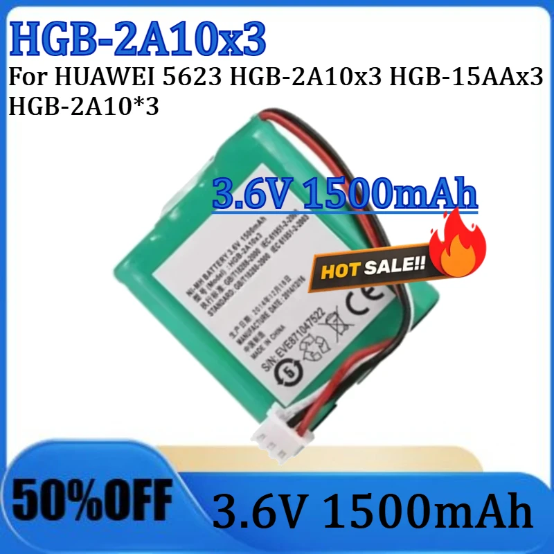 

For HUAWEI 5623 HGB-2A10x3 HGB-15AAx3 HGB-2A10*3 Fixed Wireless Phone New 3.6V 1500mAh HGB-2A10x3 Battery