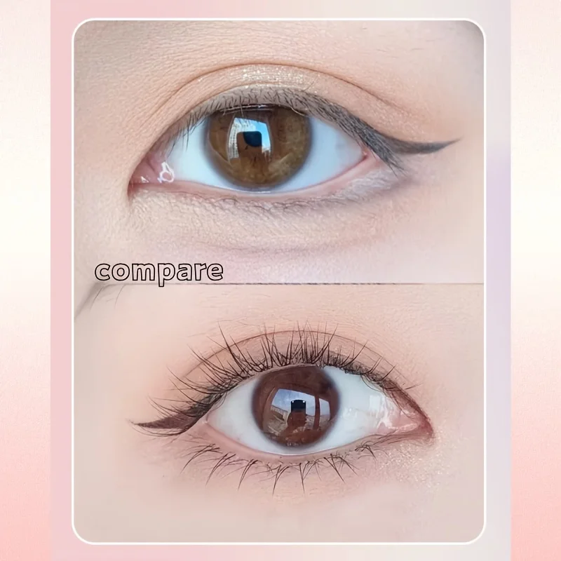 Natürlich aussehende, kleine, flammenförmige untere Wimpern – kleberfrei, einfache Anwendung, anfängerfreundlich, weich, bequem, wiederverwendbare künstliche Wimpern – Detail 7
