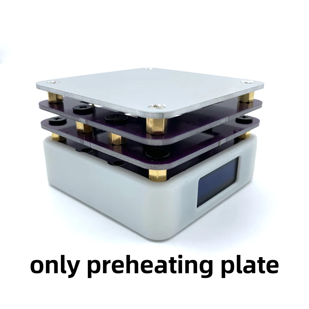 65W PD Protocol Hot Plate Preheater OLED Display Printed Circuit Board Soldering Heating Plate Rework Preheat Repairing Tools