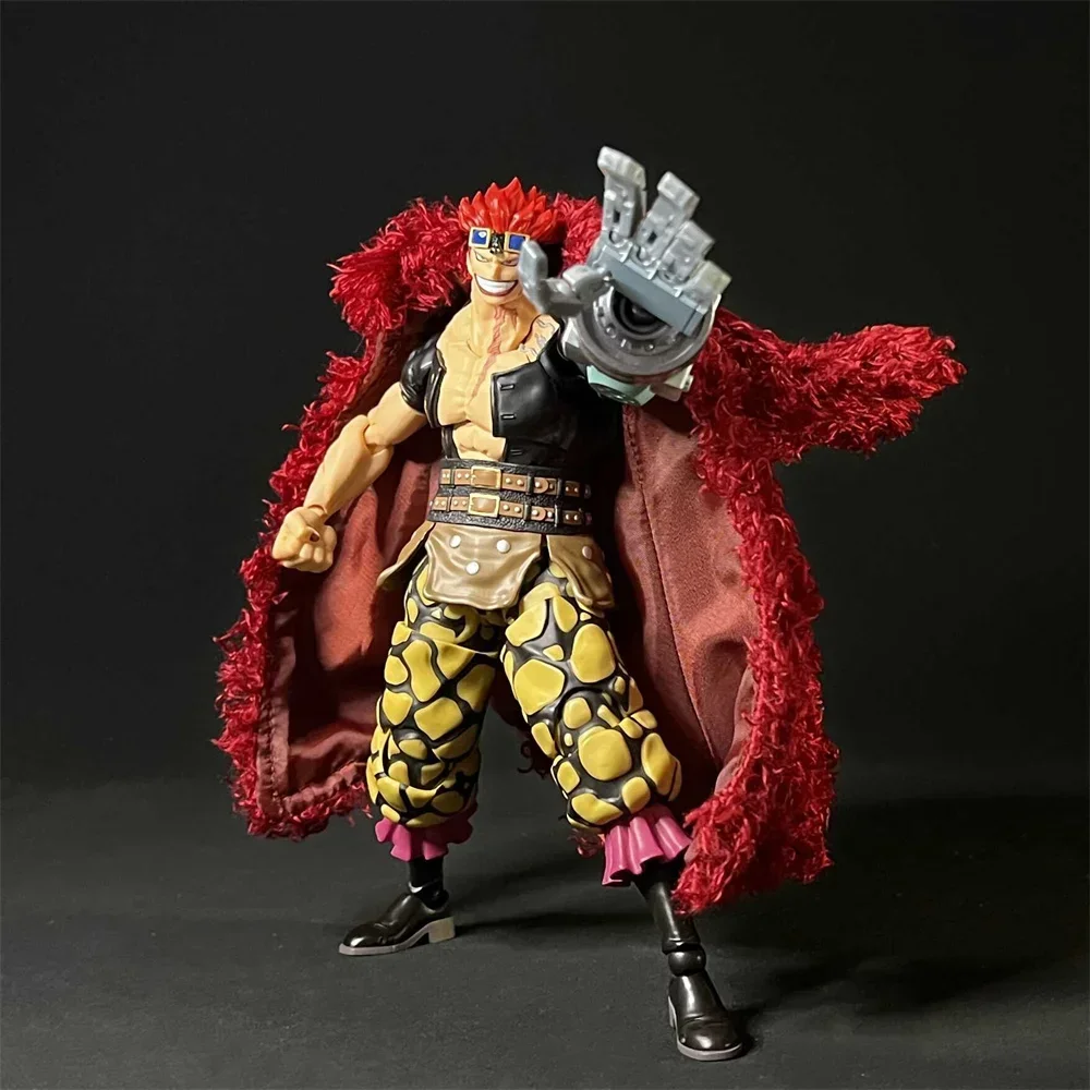 SHF One Piece 1/12 Scale Captain of the Kidd Pirates EustassKid Clothes Cloak Coat Woolen/Feather Windcoat for 6